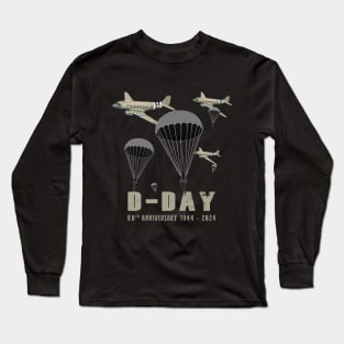 1944 D-Day 2024 80th Anniversary Normandy Long Sleeve T-Shirt